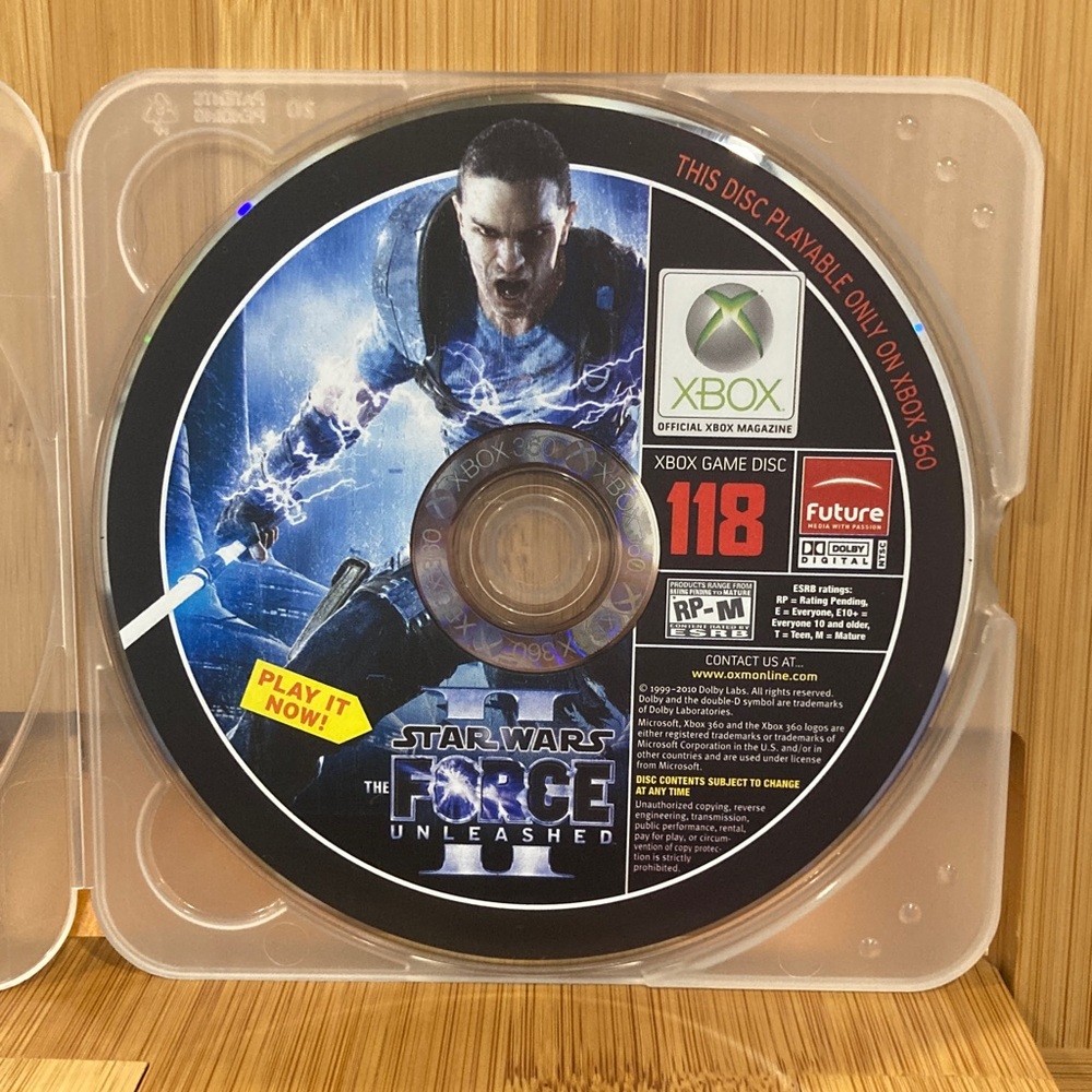Star Wars: The Force Unleashed for Xbox 360 demo disc